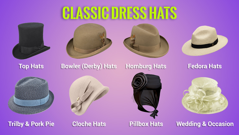 classic dress hats