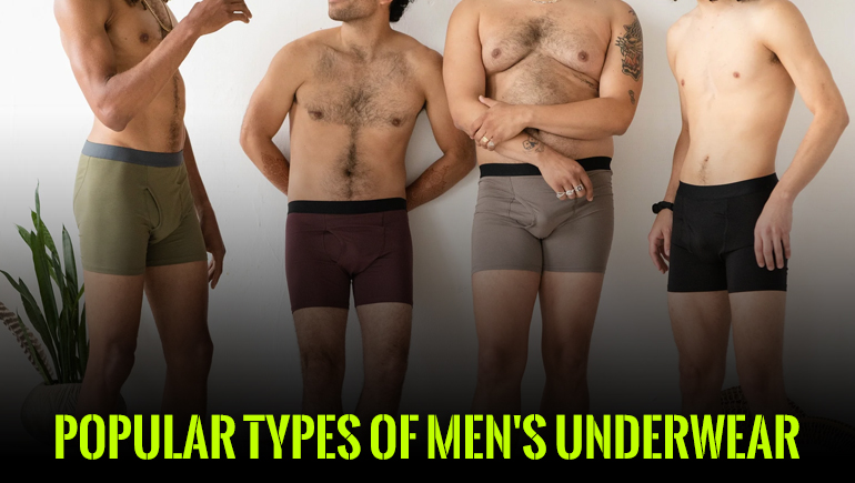different types of men’s underwear