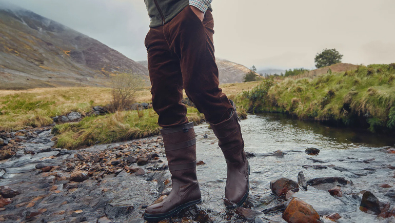 green corduroy pants