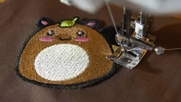 how to make iron on patch with embroidery machine