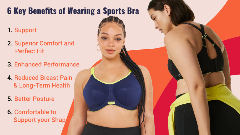 key benefits of wearing a sports bra