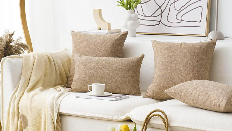 linen cushion