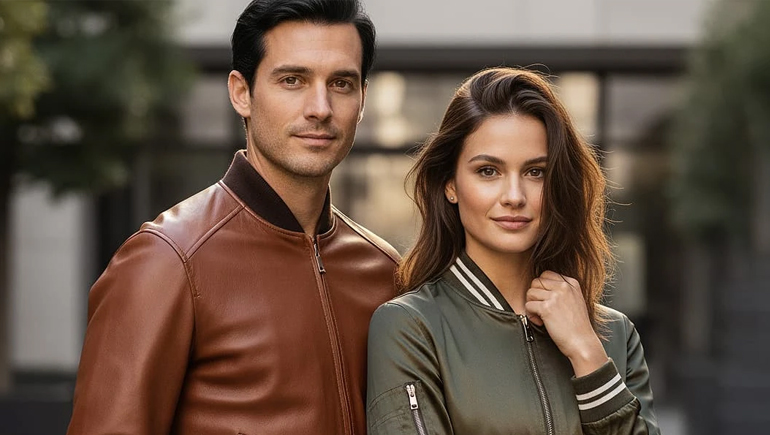 nylon satin bomber jacket