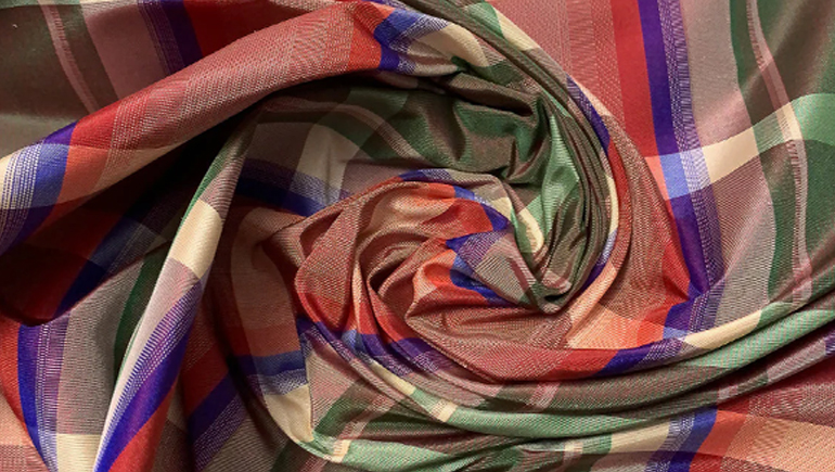 plaid taffeta fabric
