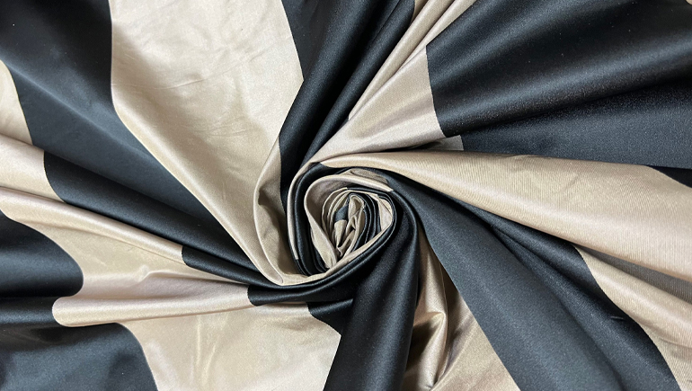 striped taffeta fabric