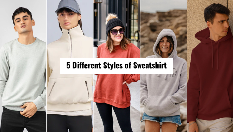 styles of sweatshirt