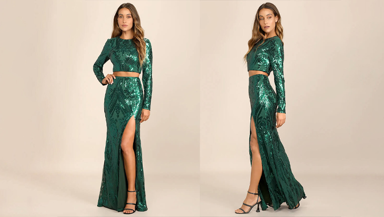 the shimmery sequin dress