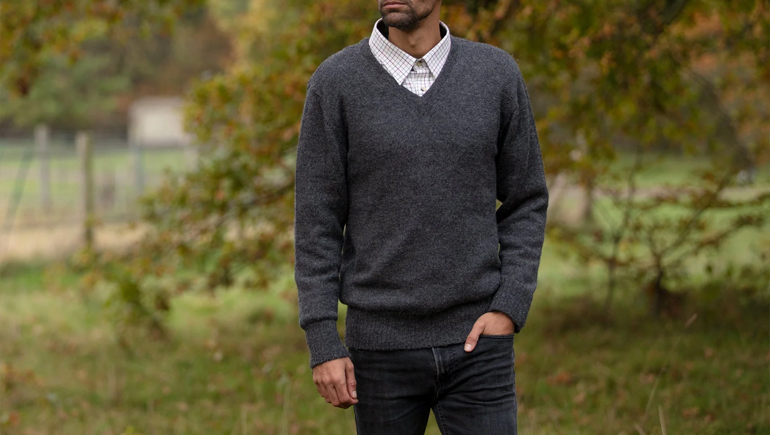 Vintage V Neck Sweater