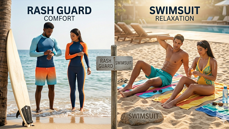 what is a rash guard vs swimsuit