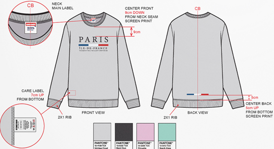 apparel tech packs